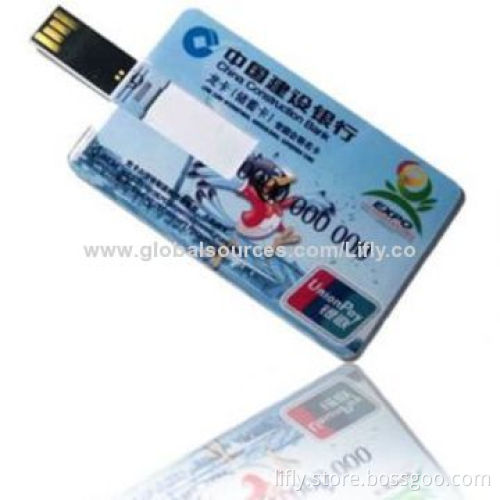 Card-shaped USB Drive with 64GB